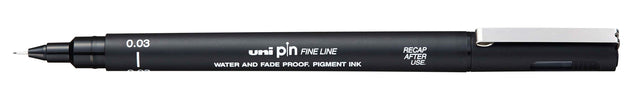 UNI-BALL - Uni Pin fineliner, ronde punt, 0,03 mm, zwart