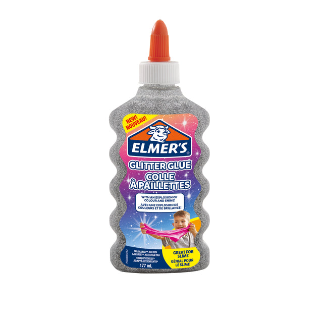 Elmer's - Kinderkleber Elmers 177ml Glitter Silber | Faszieren Sie 177 Milliliter