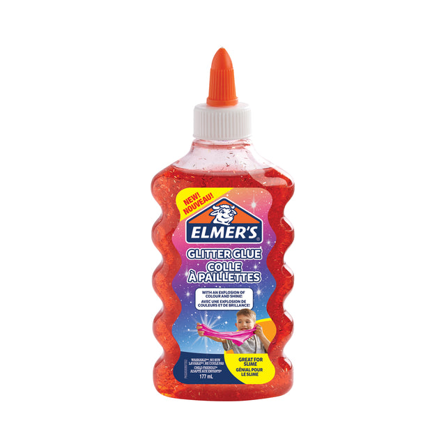 Elmer's - Kinderlijm glitter 177ml rood