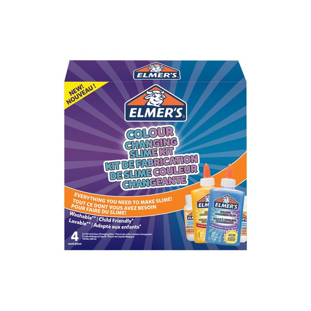 Elmer's - Kinderlijm slijmkit kleurveranderende kleuren blauw paars