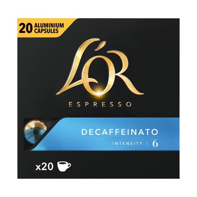 L'Or - Tasses à café L'Or Espresso Decaffeinato 20st | Prendre 20 pièces