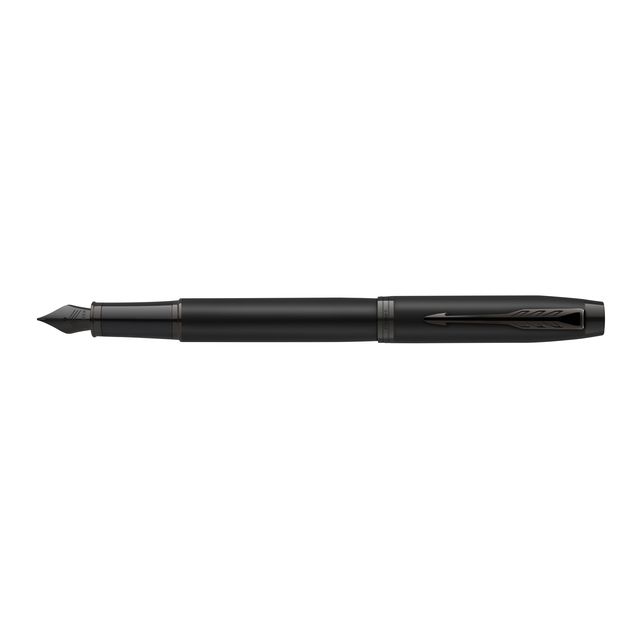 Parker - Pluma estilográfica IM Acromática GB negro mate fina
