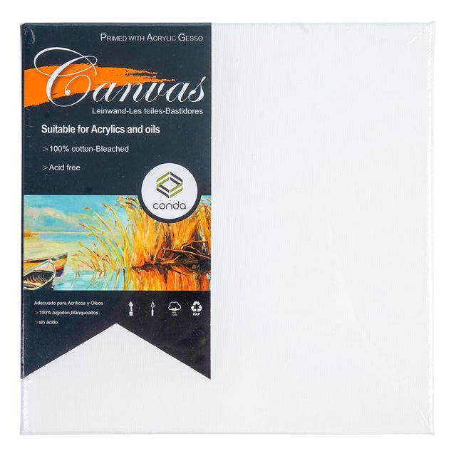 Conda - Canvas Conda 20x20cm Leinwand gebleicht | 20 Stücke