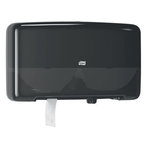 Tork - Toilettenpapierspender T2 Elevation Jumbo Small Duo Schwarz 555508