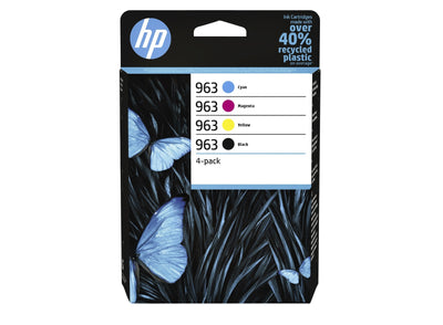 HP - Cartuccia d'inchiostro 6zc70ae 963 nero + 3 colori