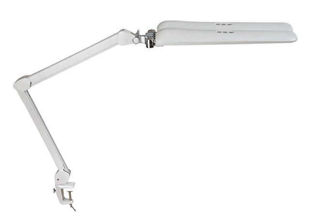 Maul -  Werkpleklamp  craft duo led met tafelklem wit