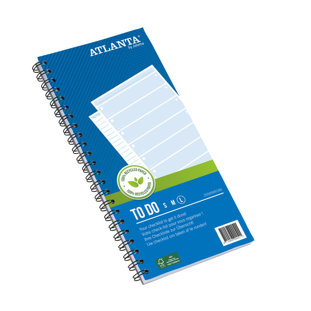 Djois - Things to do recycled paper Large 297x150mm 100 sheets 70gr blue