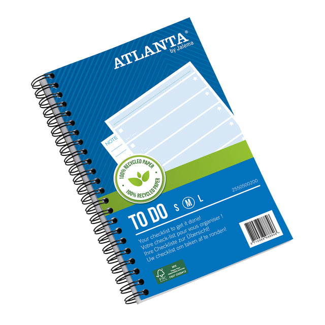 Atlanta von Jalema – Aktivitäten Djois Recyclingpapier Medium 195 x 135 100 Blatt 70 g blau