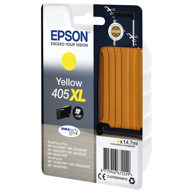 Epson - inktcartridge 405XL, 1.100 pagina's, OEM C13T05H44010, geel