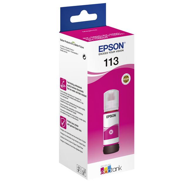 Epson - Recarga de tinta 113 EcoTank roja