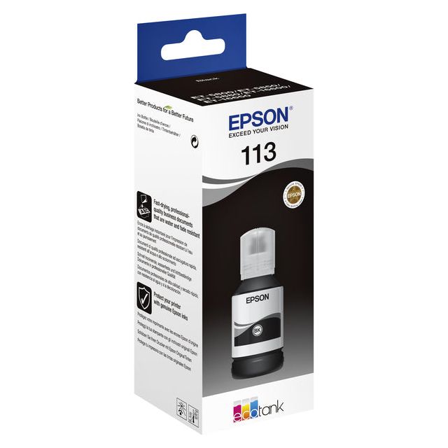 Epson - Navulinkt Epson 113 Ecotank Black