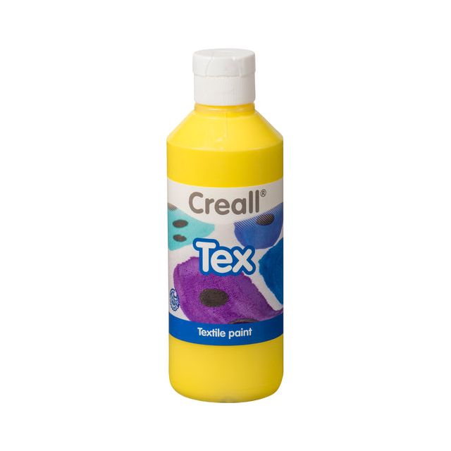 CREALL - Textilfarbe Creall Tex Geel 250ml | Flaschen Sie einen 250 Milliliter ab