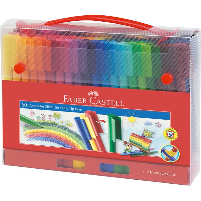 Faber Castell - ColorStift Faber -Castrell Connector 60st Suitcase