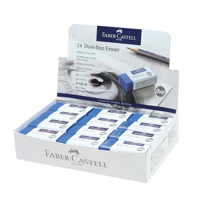 Faber Castell - Goma de borrar Faber-Castell sin polvo azul