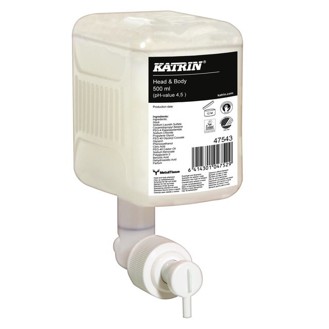 Katrin - Sapone Mani Testa Corpo liquido 500ml 47543 | 12 pezzi