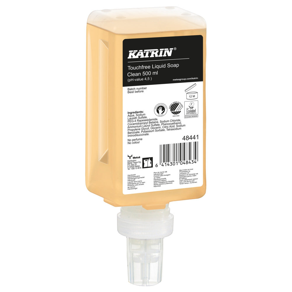 Katrin - Sapone Mani Pure Neutro liquido touchfree 500ml 48441 | 12 pezzi
