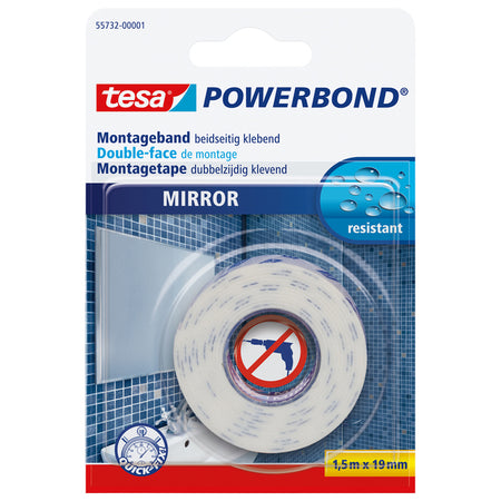 Tesa - Montagee ® Powerbond Espejo doble cara 1.5mx19mm
