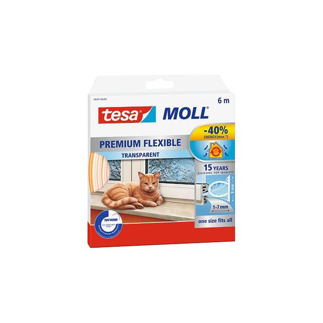 Tesa - Tour Strip Moll Premium Flexible 6mx9mm TR | Blasen Sie ein 1 Stück | 8 Stücke