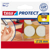 Tesa - Protective felt ® Protect anti-scratch Ø26mm white 12 pieces