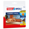 Tesa - Weatherstrip moll® P-profile rubber 6mx9mm brown