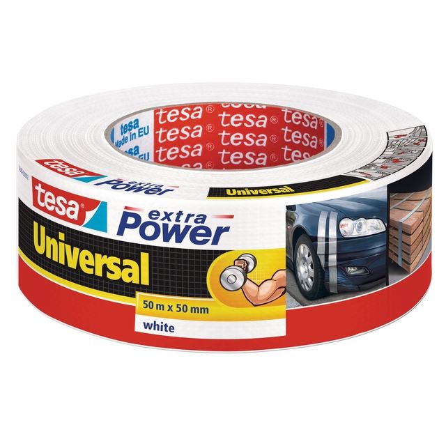 Tesa - Duct e® extra Power Universal 50mx50mm white
