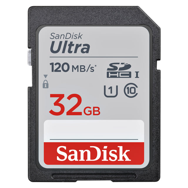 Sandisk -  Geheugenkaart sdhc ultra 32gb 120mbs