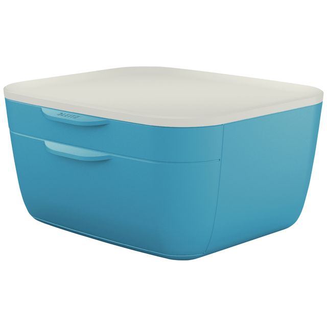 Leitz - Schubladenelement Cosy 2 Schubladen blau | 72 Stück