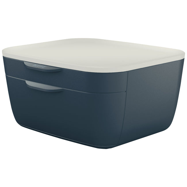 Leitz - Cassettiera Cosy 2 cassetti grigio | 72 pezzi