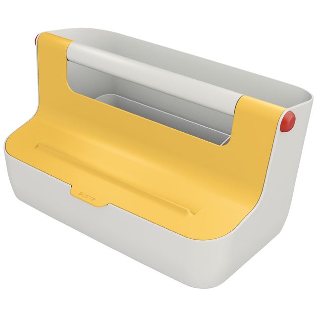 Leitz -  61250019 opslagdoos Opbergdoos Rechthoekig Acrylonitrielbutadieenstyreen (ABS) Wit, Geel