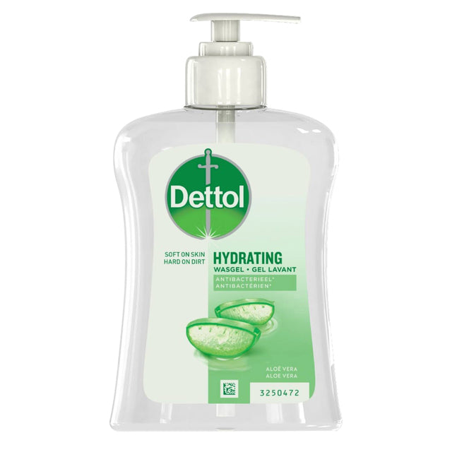 DETTOL - Sapone Mani Idratante Aloe Vera antibatterico 250ml | 6 pezzi