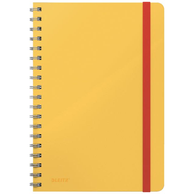 Leitz - Notitieboek Cosy B5 lijn spiraal geel | 5 stuks