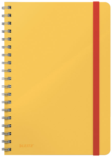 Leitz - Notebook Cozy B5 160 pages 100gr spiral line yellow | 5 pieces