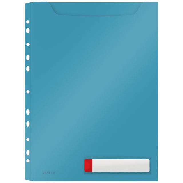 Leitz - Carpeta insertable modelo U Cosy armónica A4 con tira perforada PP azul | 1152 piezas