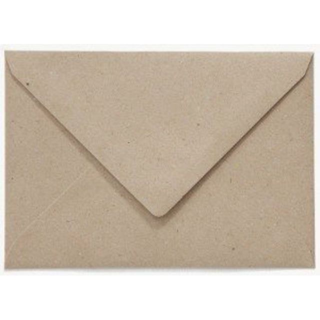 Papicolor - Enveloppe Papicolor EA5 156x220mm Kraft Gray | Pak un 6 pièces | 75 pièces