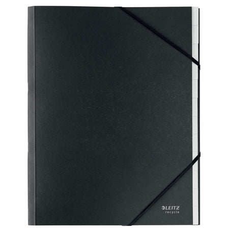 Leitz - Carpeta clasificadora Reciclaje 12 pestañas cartón negro | 840 piezas
