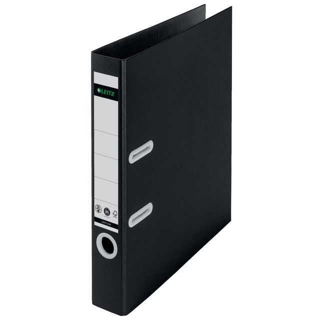 Leitz - Ordner Recycle 180° cartone 50mm A4 nero | 10 pezzi