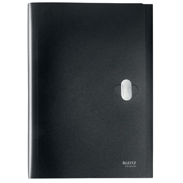 Leitz - Carpeta de proyectos Recycle A4 5 compartimentos PP negro
