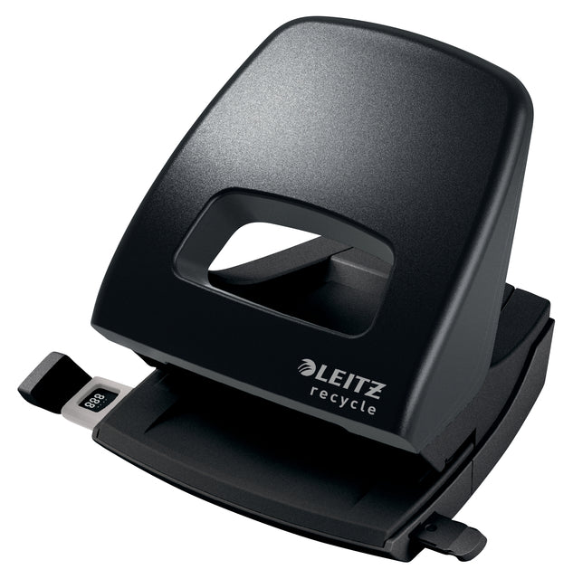 Leitz - NeXXt Recycle Locher 30 Blatt schwarz | 24 Stück