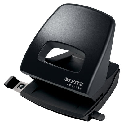 Leitz - NeXXt Recycle Locher 30 Blatt schwarz | 24 Stück
