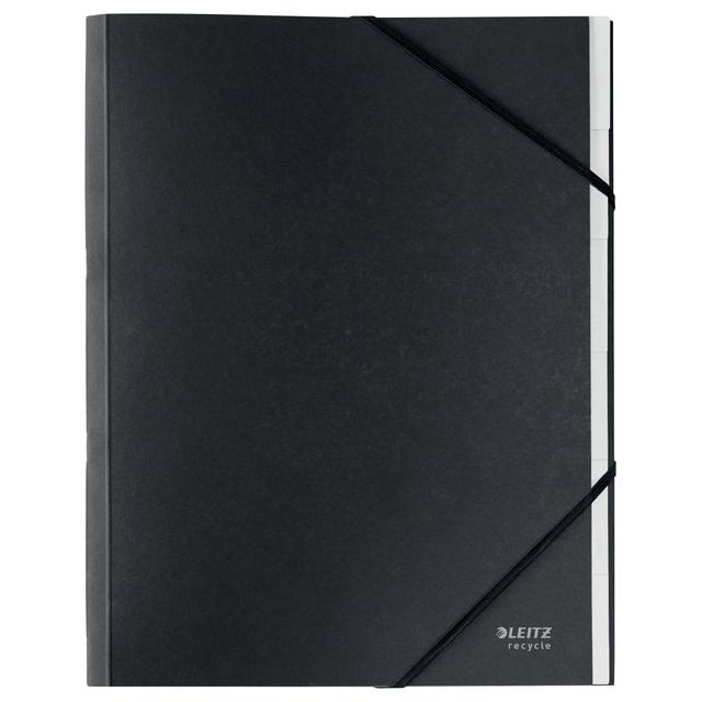 Leitz - Tri Folder Leitz Recycle 6 -Tabs Black | 1 pièce | 6 morceaux