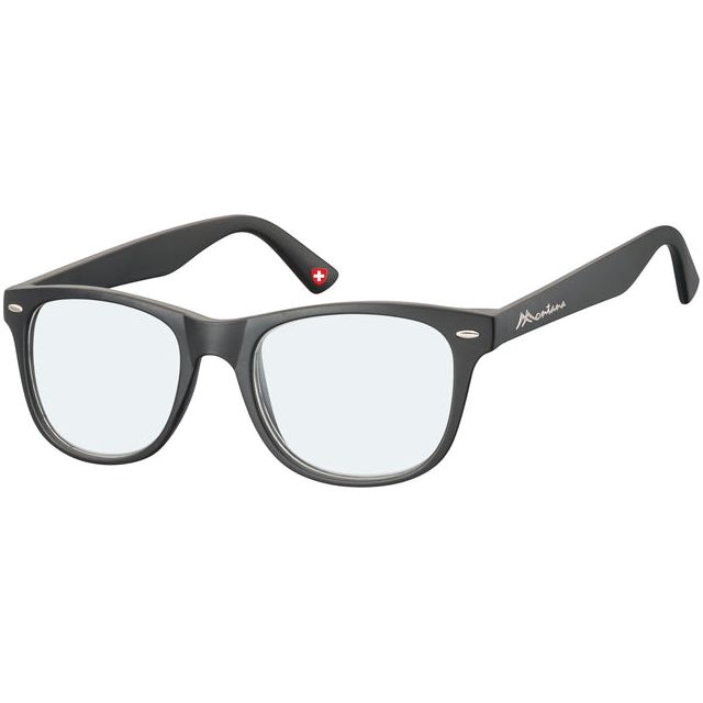 Montana - Lesebrille Montana Blau Lichtfilter +3.50 DPT Schwarz | 1 Stück