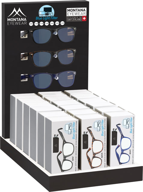 Montana - Leesbril blue light filter assorti | 18 stuks