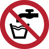 Djois - Panneau pictogramme Interdiction d'eau potable Ø100mm rouge