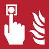 Quantore - Icon sign Djois Detector de incendios 200x200mm rojo