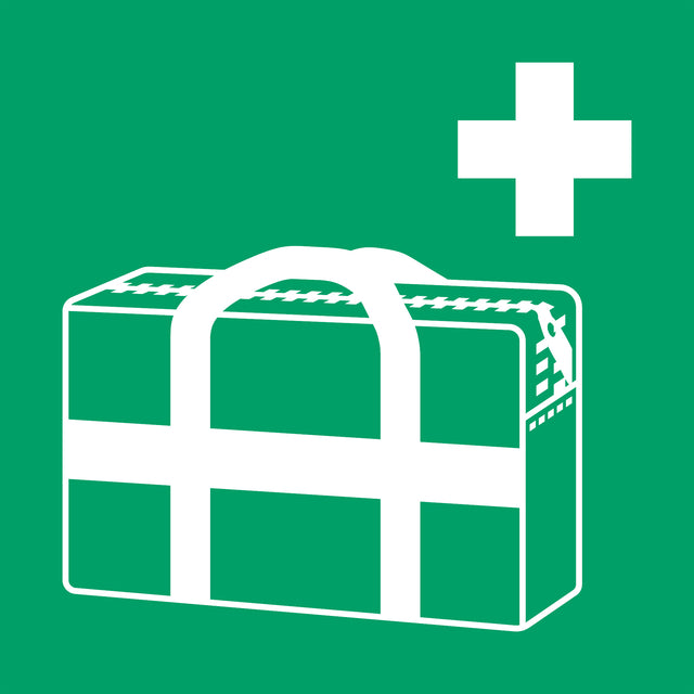 Djois - Pictogram sign first aid case 200x200mm green