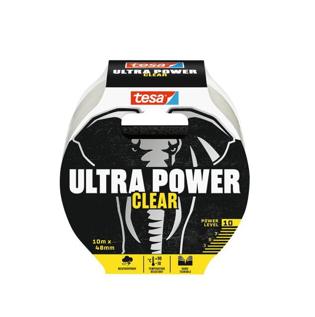 TESA - Réparer Ultra Power Clear 10mx48mm TR | Pièce un 1 rouleau 6 morceaux