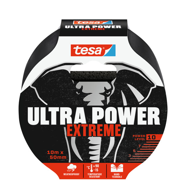 Tesa - e 56622 50mmx10m Ultra Power Extreme zwart | 6 stuks