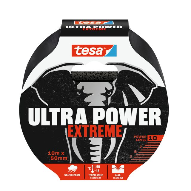 Tesa -  Reparatiee Ultra Power Extreme repair 10mx50mm zwart | 6 stuks