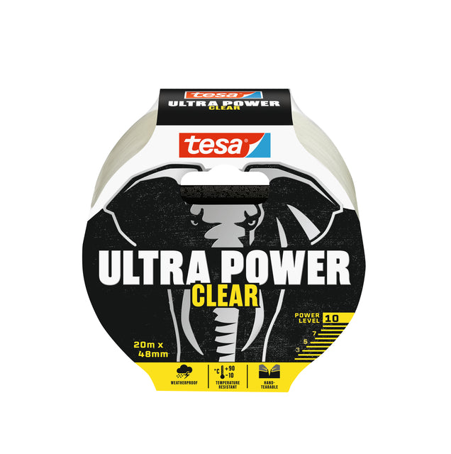 Tesa - e 56497 48mmx20m Ultra Power Clear transparant