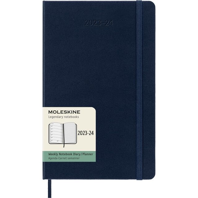 Moleskine - Agenda 23/24 Plan MSK Semaine 7d / 1p L 130x210 HC BL | 1 pièce